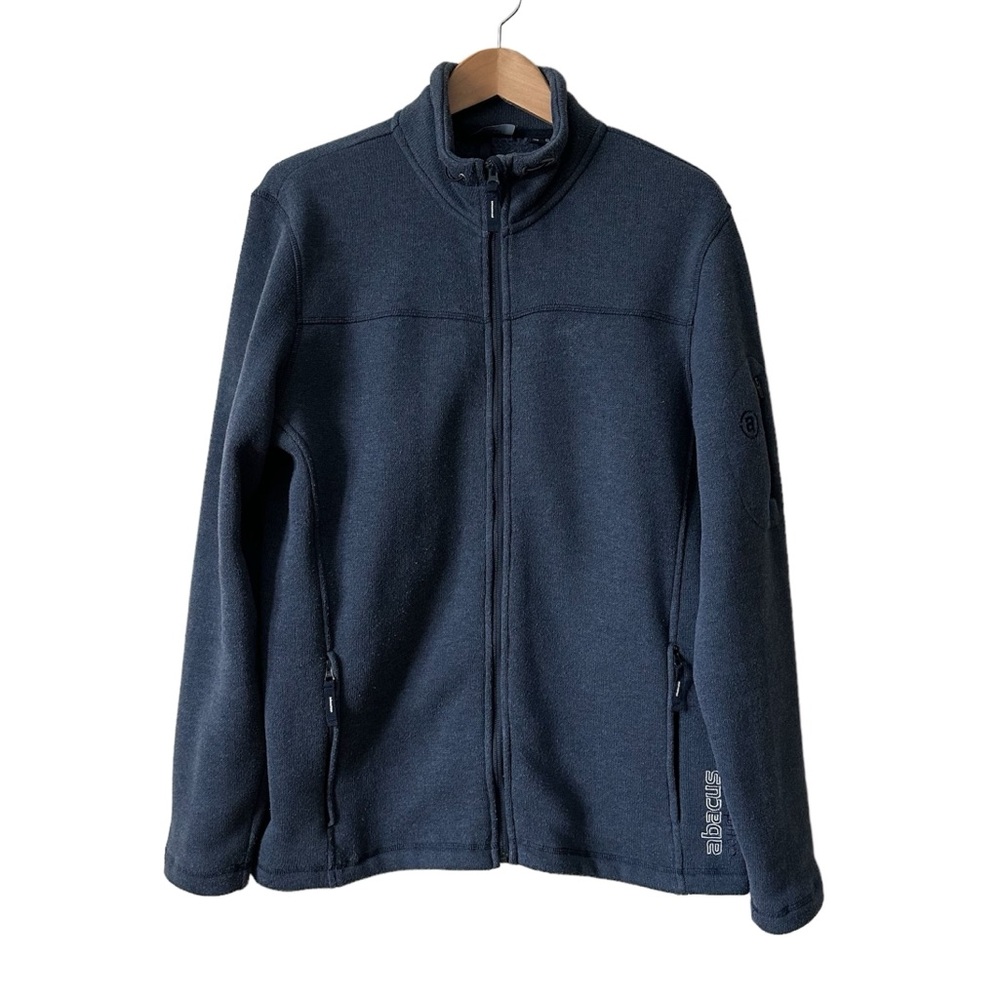 Abacus Count on It Men’s Full-Zip Blue Golf Sweater XL